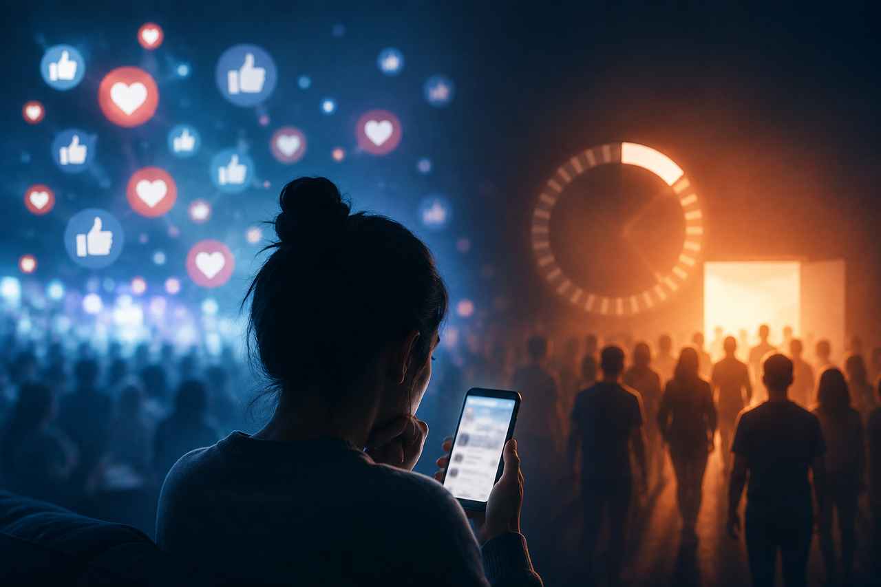 Sơ đồ cơ chế tâm lý FOMO trong hành vi tiêu dùng trên mạng xã hội