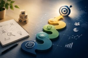 Sơ đồ quy trình 5 bước lập kế hoạch truyền thông theo Campaign Framework
