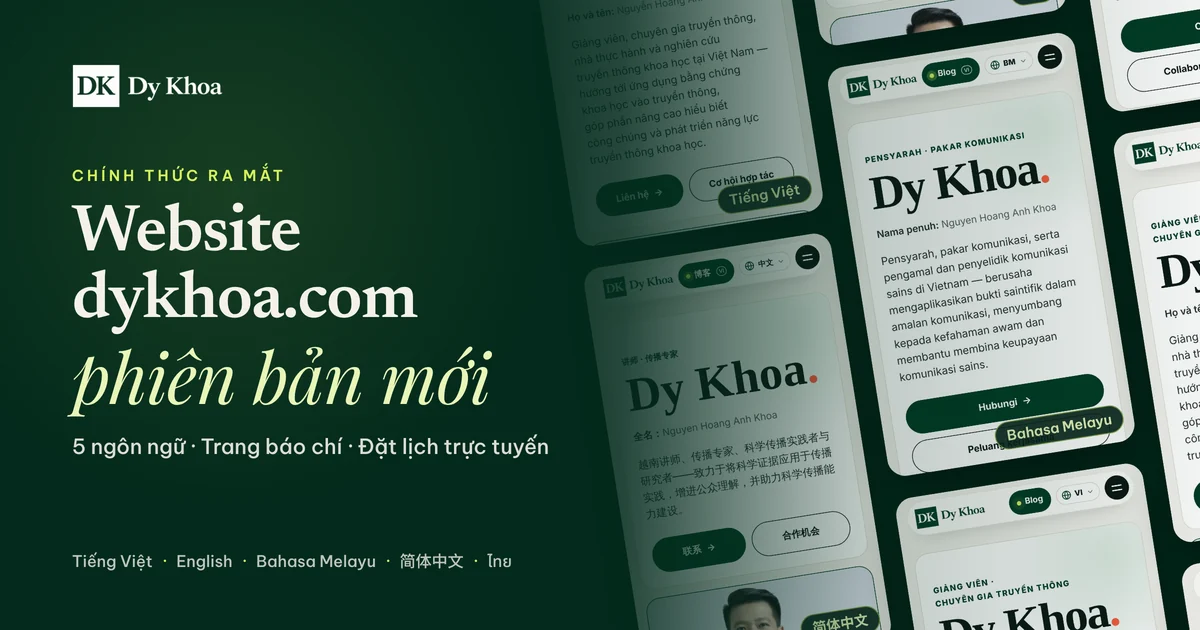 Trang chủ dykhoa.com bằng 5 ngôn ngữ